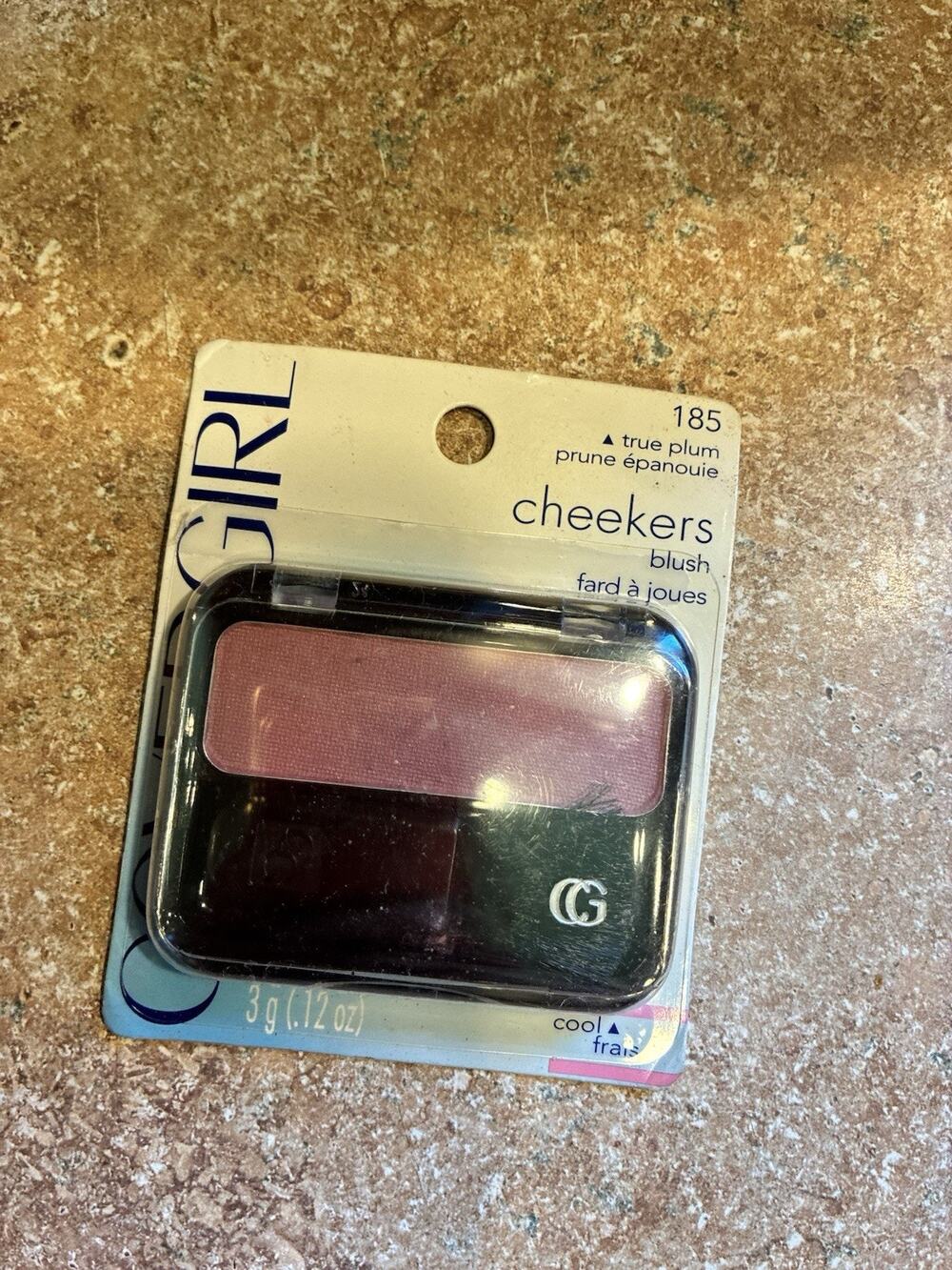VTG Cover Girl Cheekers Powder #185 True Plum .12 oz‎ NOS Sealed